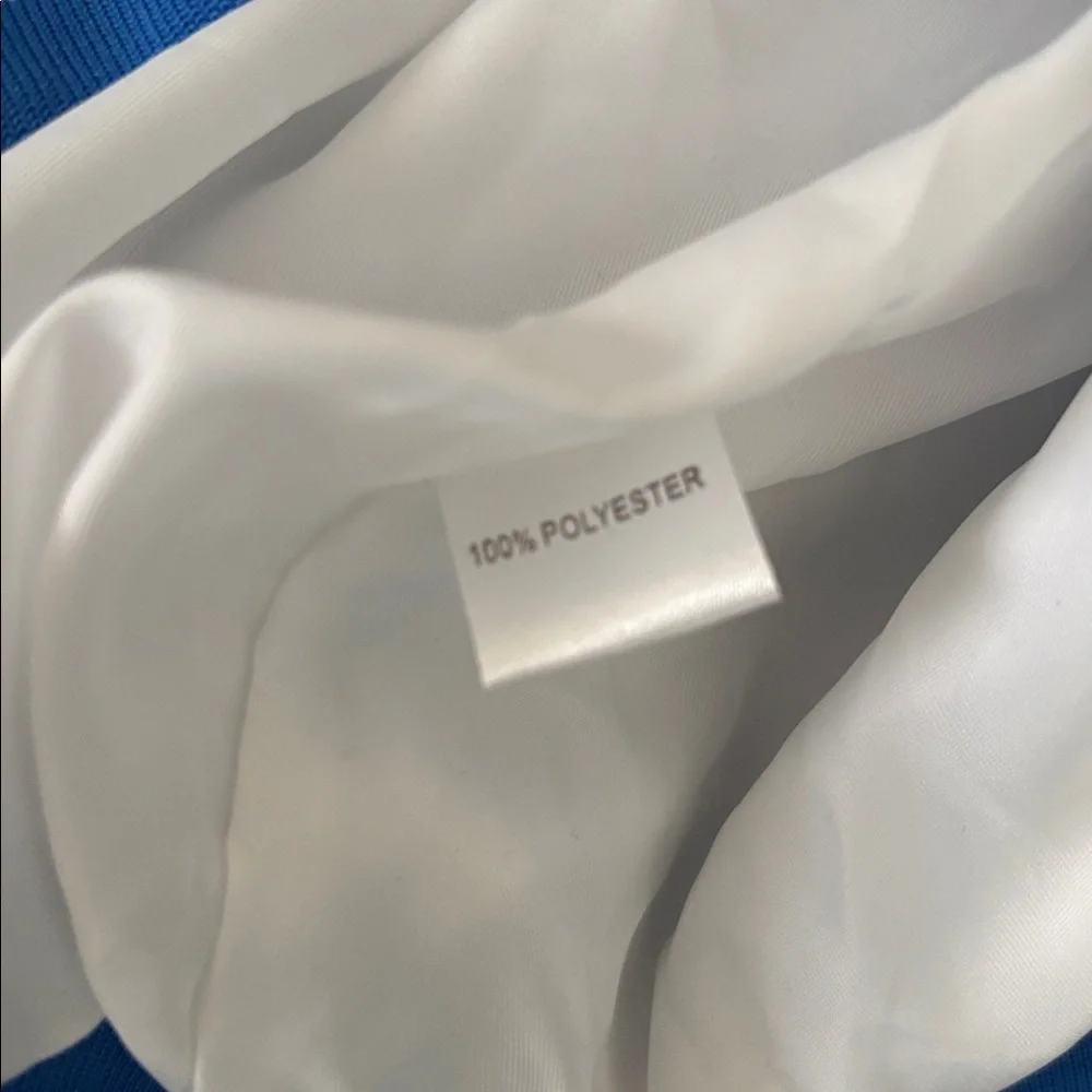 Blue and White Tiger Print Men's Jacket - Picture 5 of 10